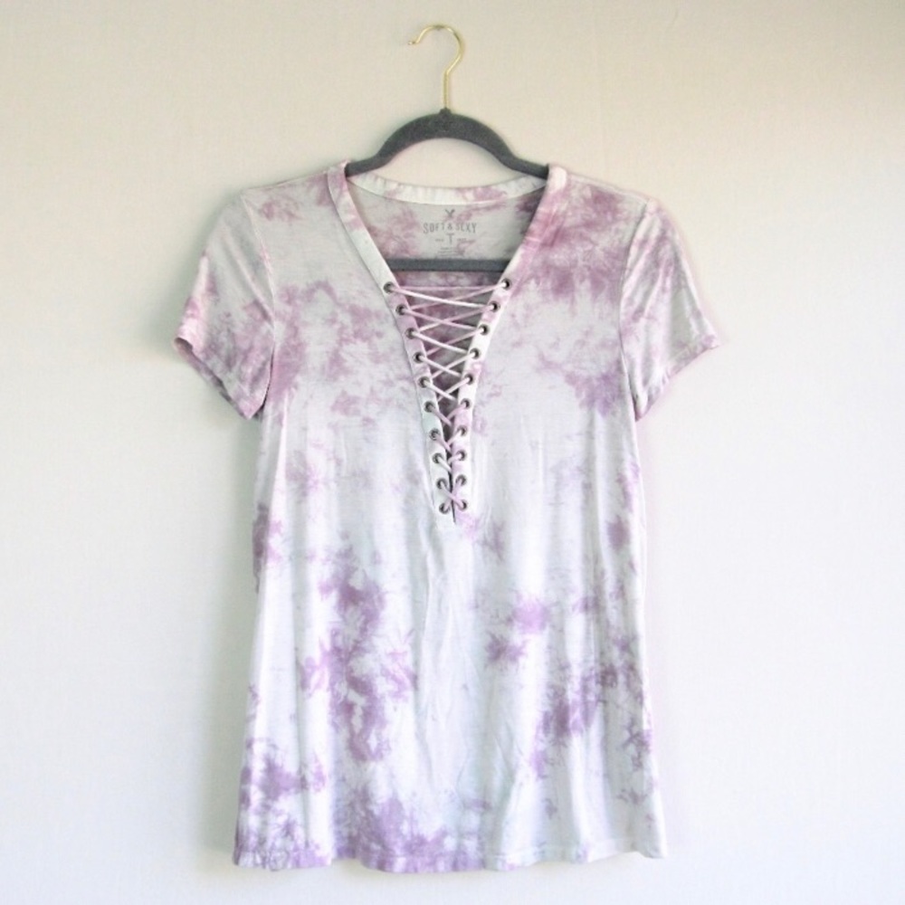 American Eagle Soft & Sexy Lace Up Top